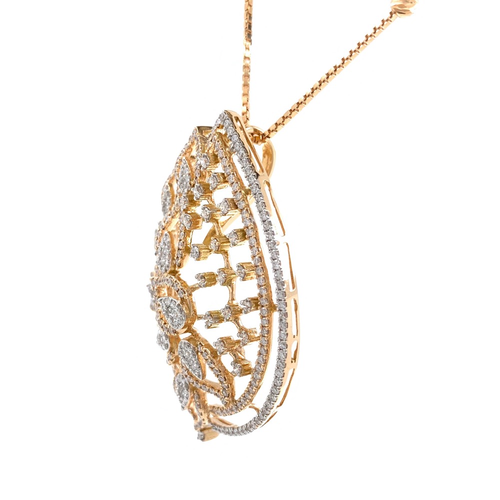 Geweldig Diamond Pendant in 18k Rose Gold 9SHP16 - Image 4