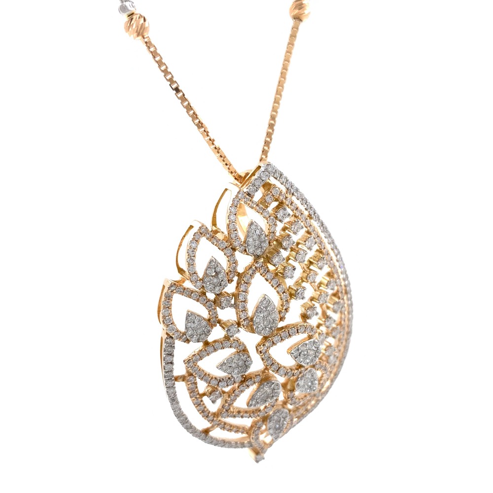 Geweldig Diamond Pendant in 18k Rose Gold 9SHP16 - Image 3