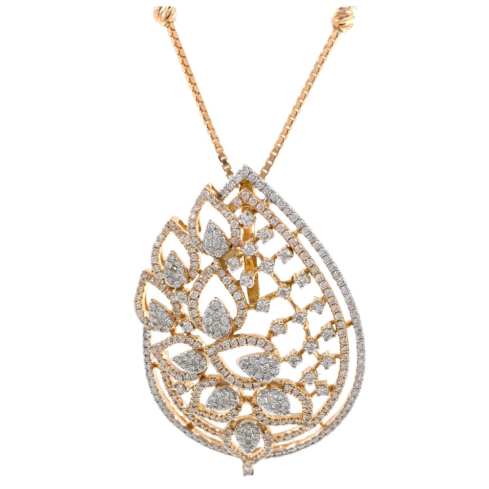 Geweldig Diamond Pendant in 18k Rose Gold 9SHP16