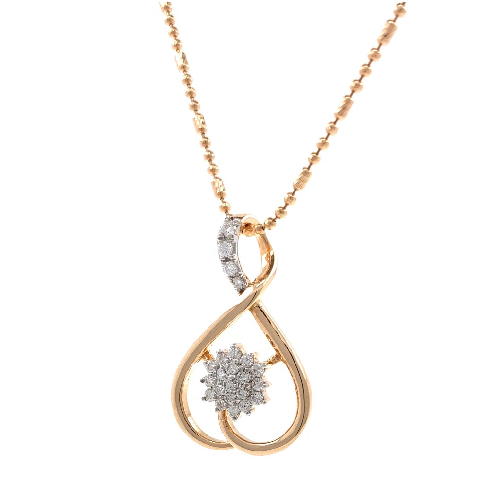 Delicada Flower Pendant ???? in 18k Rose Gold 9SHP9 - Image 2