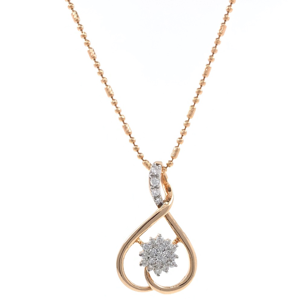 Delicada Flower Pendant ???? in 18k Rose Gold 9SHP9