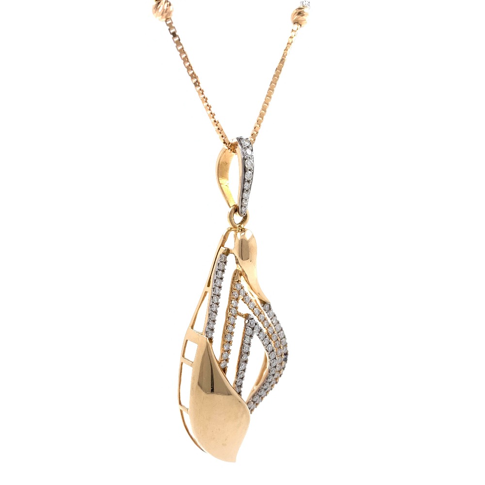 Merveilleuse Diamond Pendant in rose gold 9SHP1 - Image 3