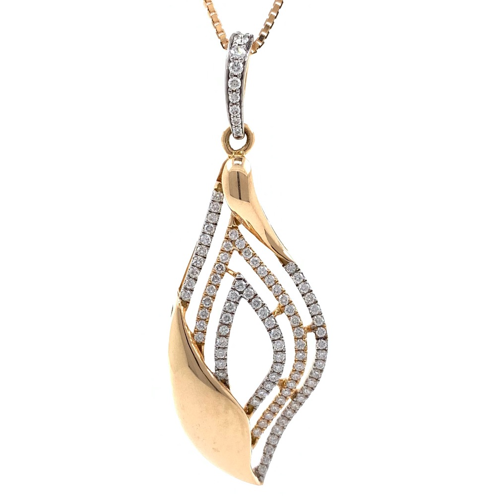 Merveilleuse Diamond Pendant in rose gold 9SHP1 - Image 2