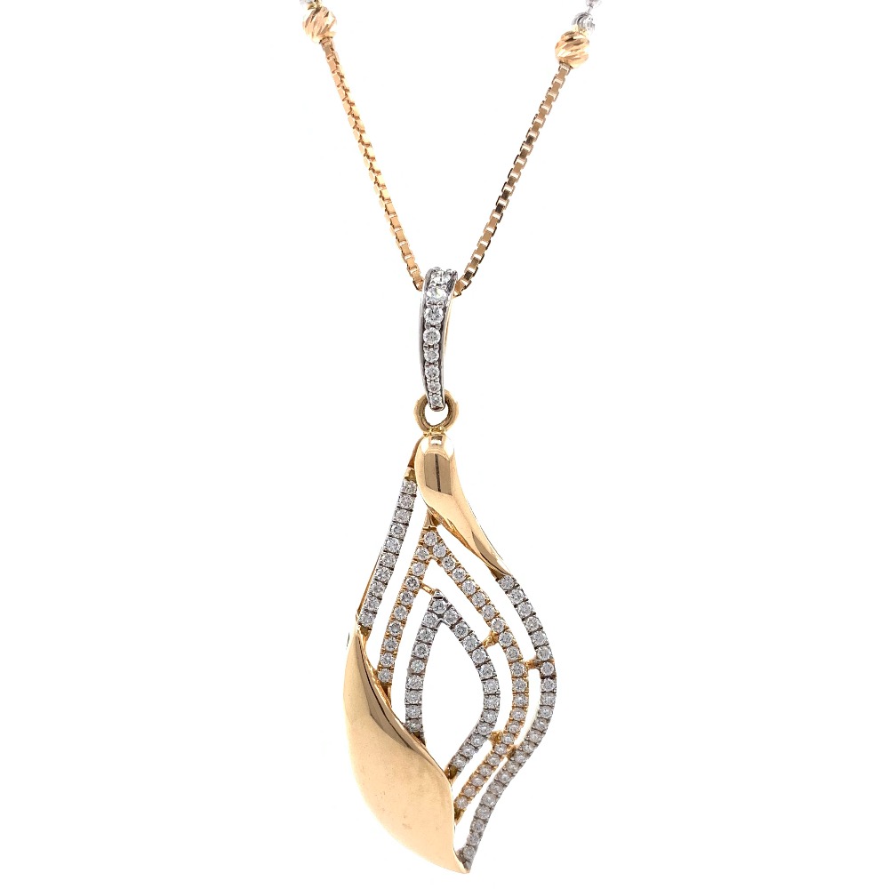 Merveilleuse Diamond Pendant in rose gold 9SHP1