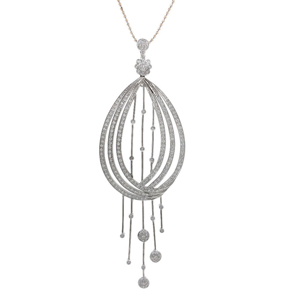 Sorprendente Diamond Pendant in White Gold 8SHP83