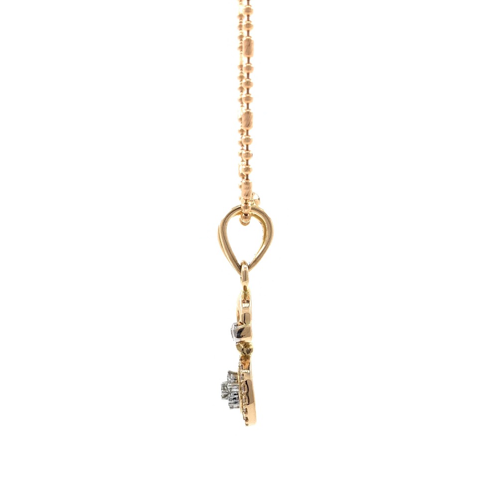 Satis Diamond Pendant in Rose GOald 8SHP64 - Image 4