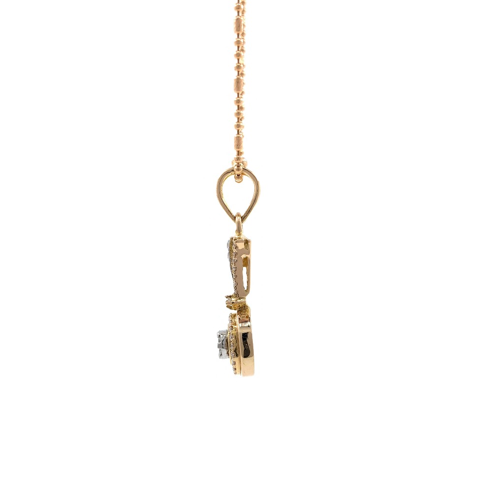 Nitidus Circular Diamond Pendant in Rose Gold 8SHP63 - Image 5