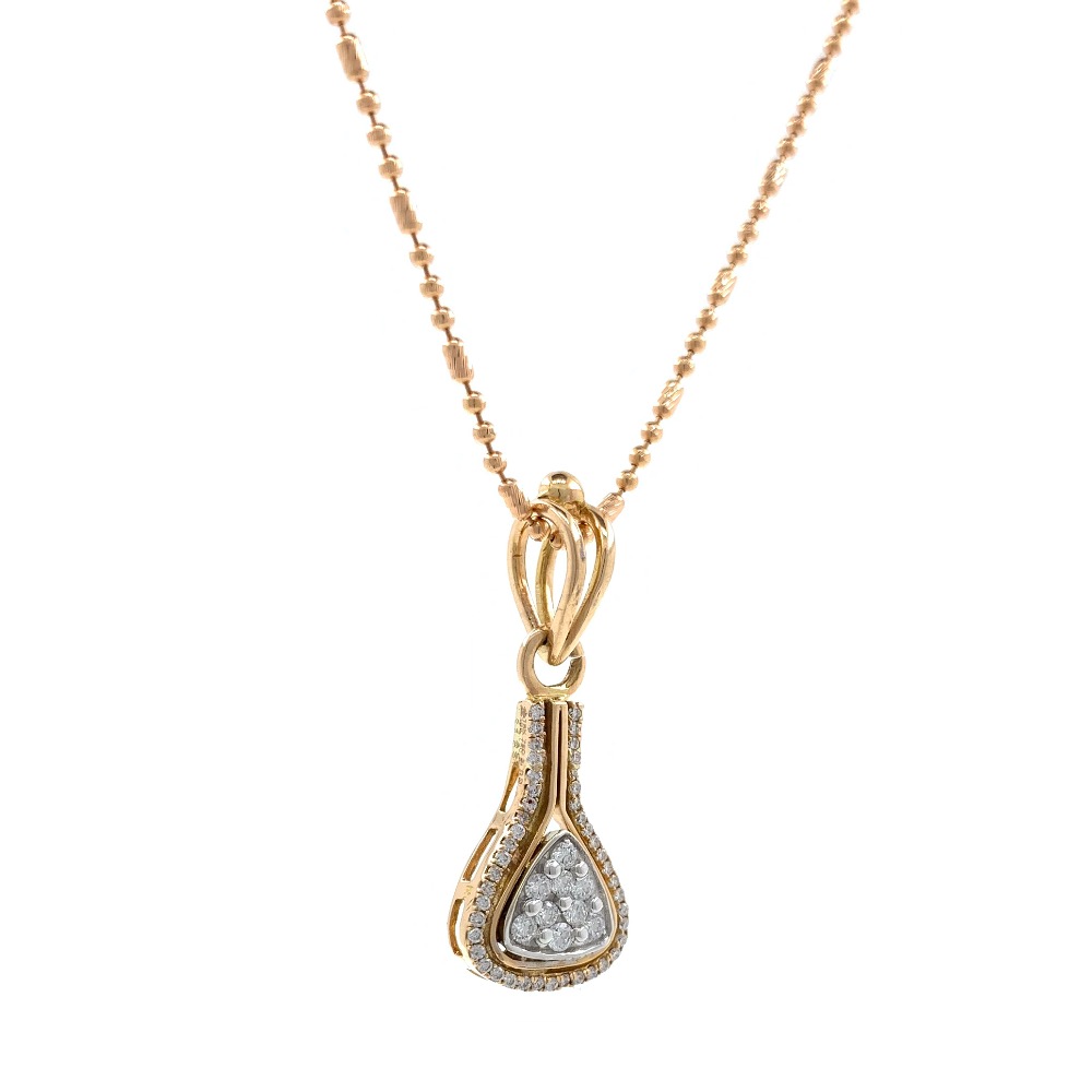 Jeune diamond pendant in rose gold 8shp62 - Image 3