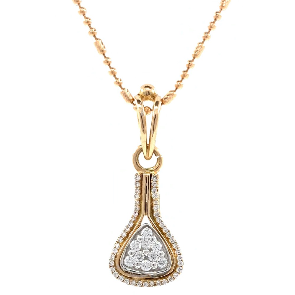 Jeune diamond pendant in rose gold 8shp62 - Image 2