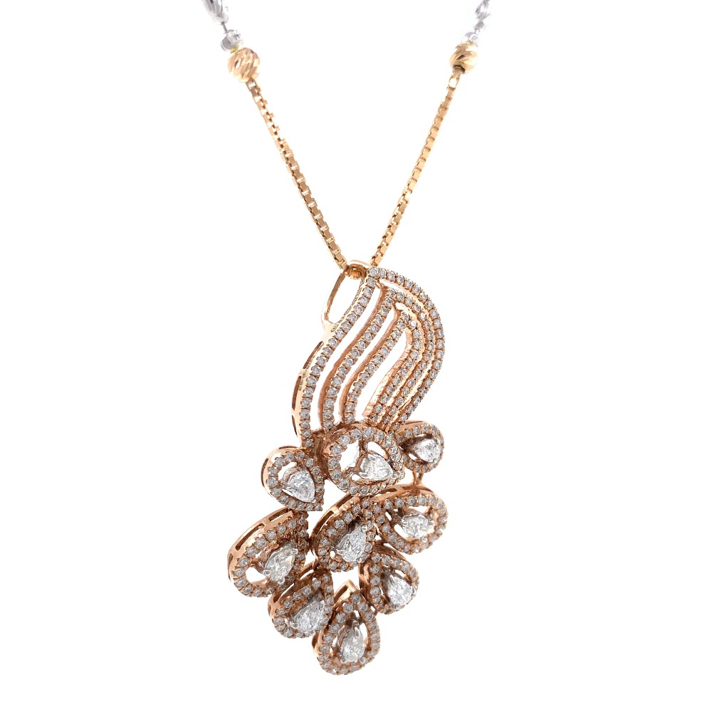 Pulchra Diamond Pendant in Rose Gold 7SHP31 - Image 3