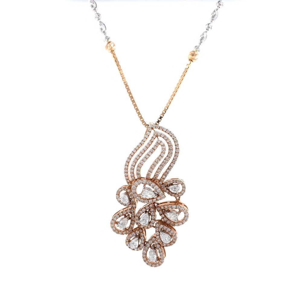 Pulchra Diamond Pendant in Rose Gold 7SHP31 - Image 2