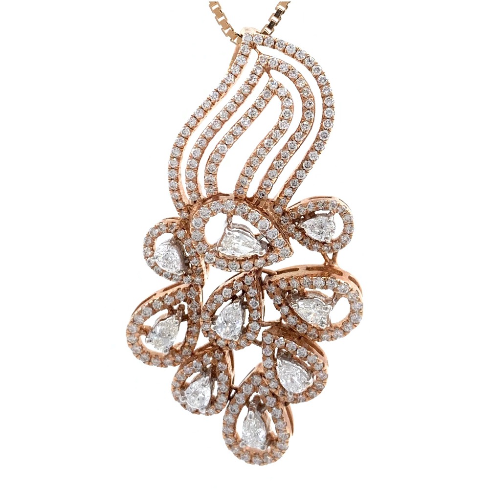 Pulchra Diamond Pendant in Rose Gold 7SHP31