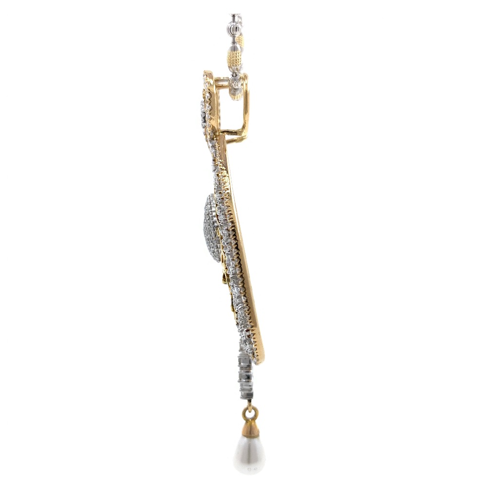 Schitterend diamond pendant in yellow gold 7shp26 - Image 5