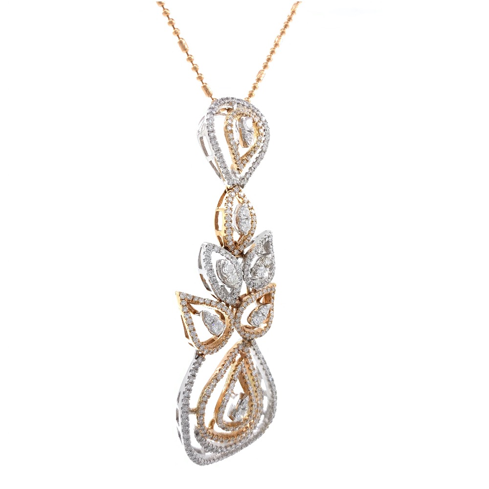 Prachtig Diamond Pendant in Rose Gold 7SHP24 - Image 4