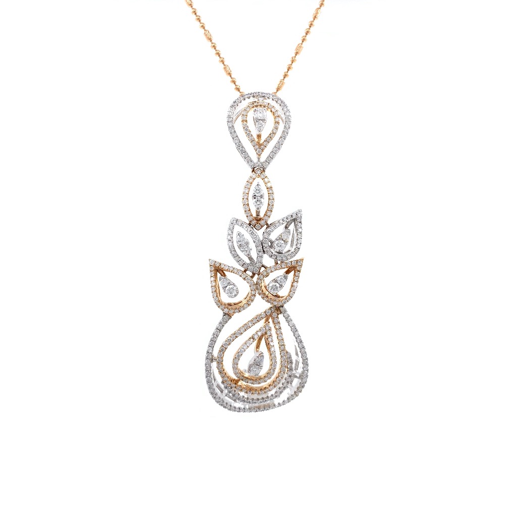 Prachtig Diamond Pendant in Rose Gold 7SHP24 - Image 2
