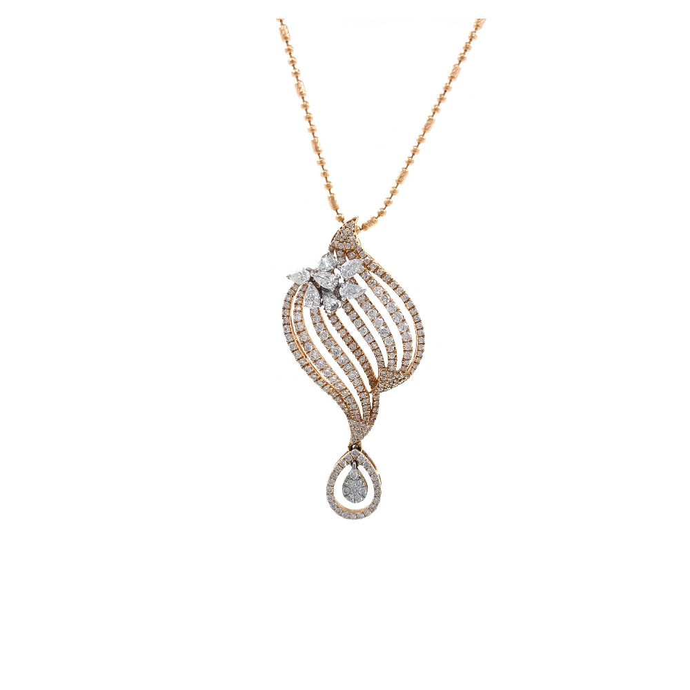 Mooi Diamond Pendant in Rose Gold 7SHP14 - Image 2