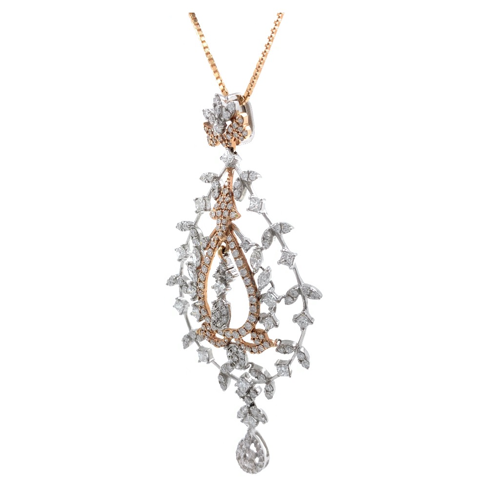 Satis Diamond Pendant in Rose Gold 7SHP12 - Image 3