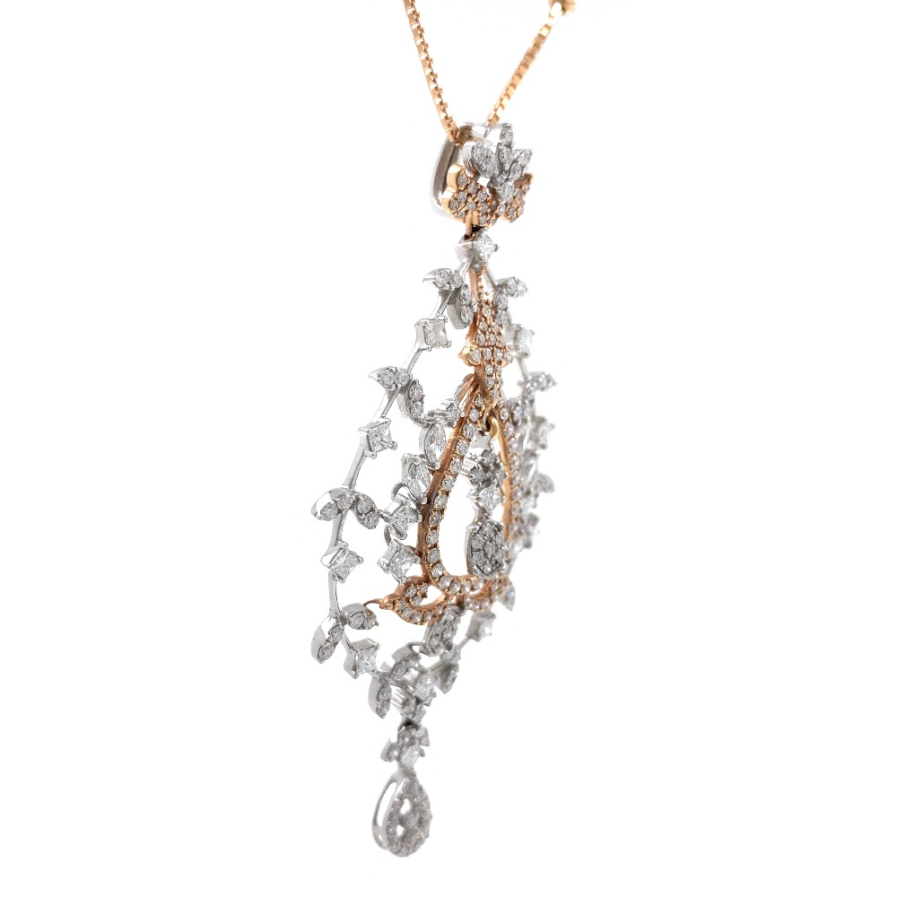 Satis Diamond Pendant in Rose Gold 7SHP12 - Image 2