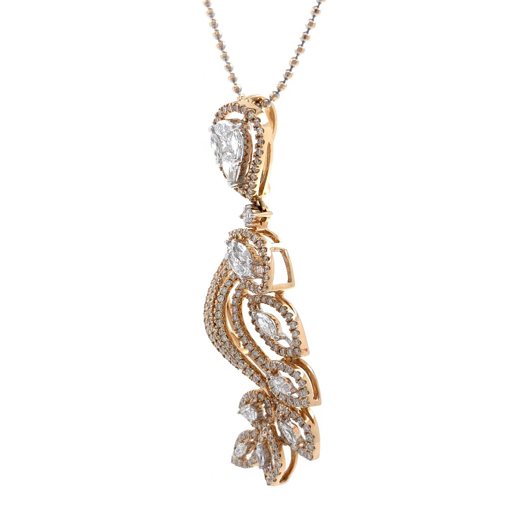 Joven Diamond Pendant in Rose Gold 7SHP6 - Image 2