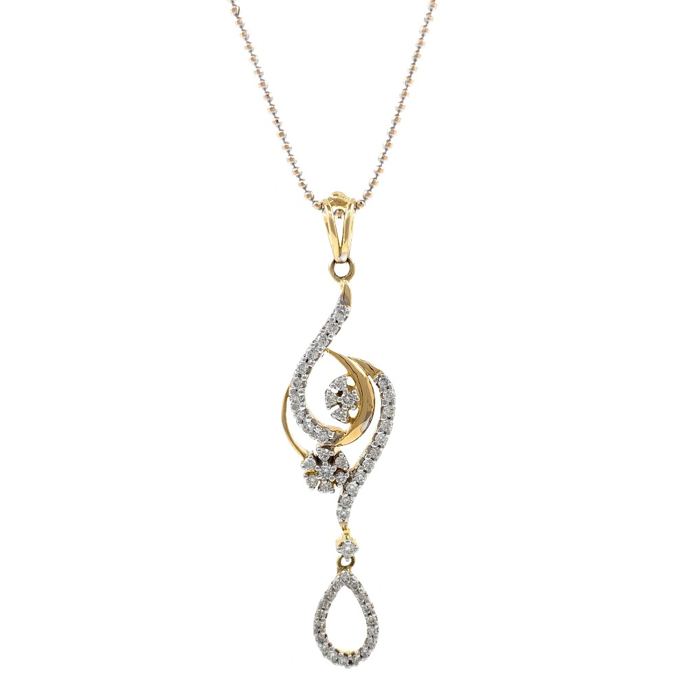 Nueva diamond pendant in yellow gold 6shp11