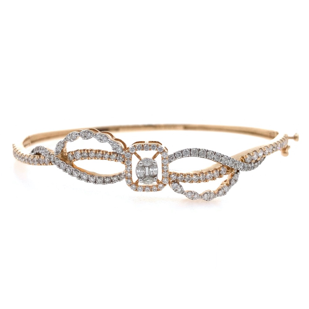 18kt / 750 rose gold classic diamond bracelet 9brc8