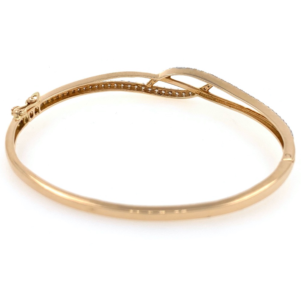 18kt / 750 rose gold classic diamond bracelet 8brc41 - Image 5