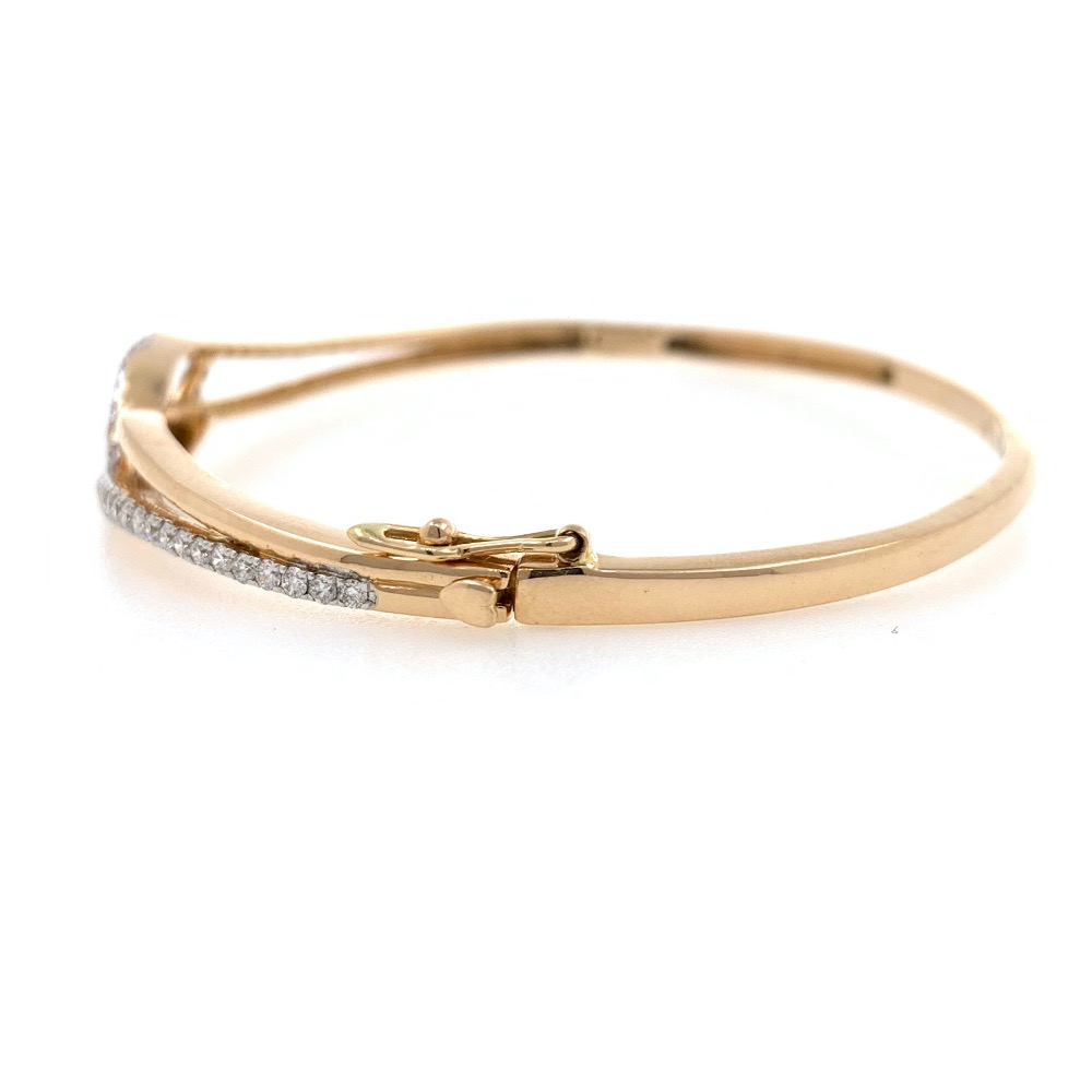 18kt / 750 rose gold classic diamond bracelet 8brc41 - Image 4