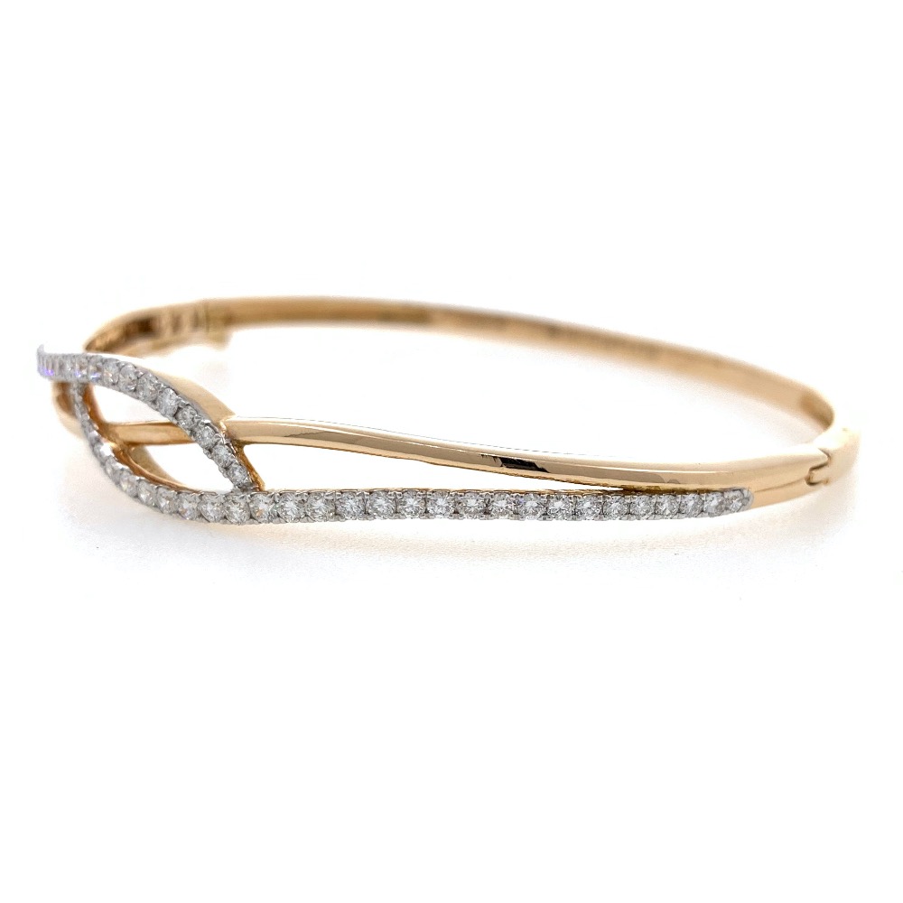 18kt / 750 rose gold classic diamond bracelet 8brc41 - Image 3