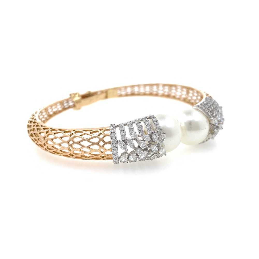18kt / 750 rose gold fancy diamond bracelet 8brc21 - Image 3