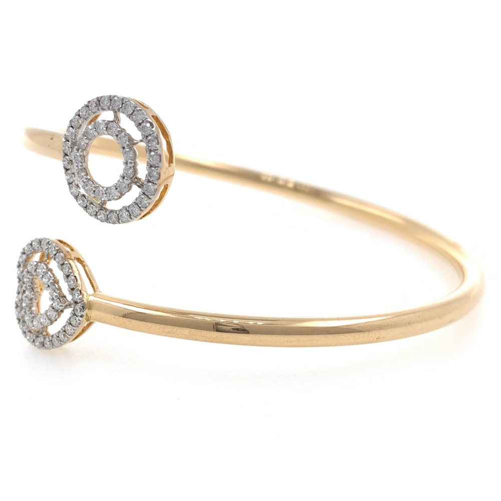 18kt / 750 rose gold flexi diamond bracelet 8brc5 - Image 3