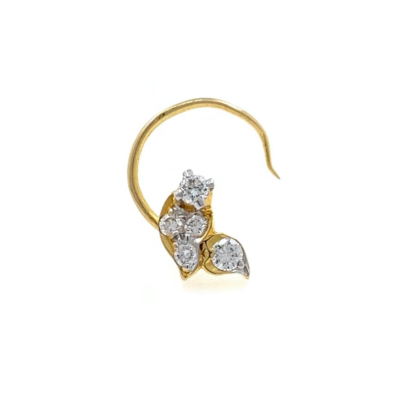18kt / 750 Yellow Gold Fancy Nose Pin NP174