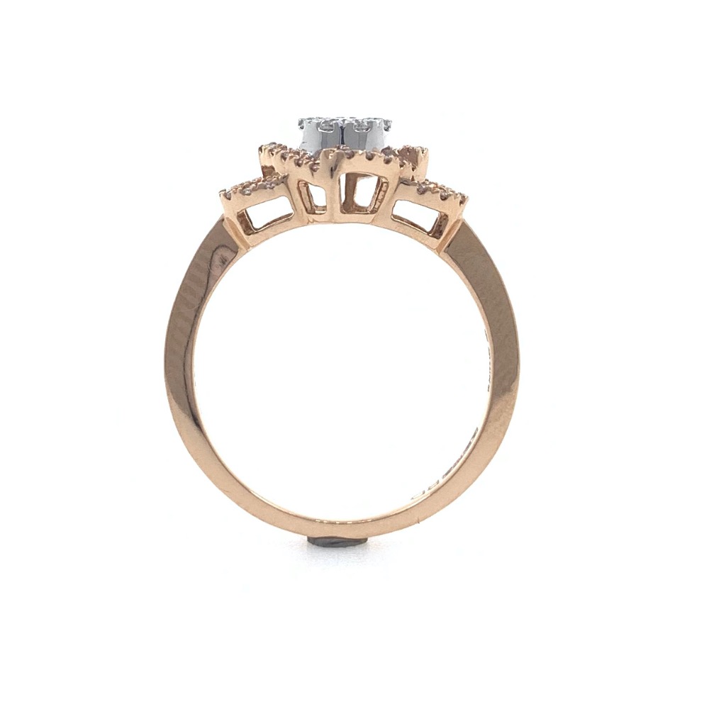 18kt / 750 Rose Gold Fancy Diamond Ladies Ring 9LR354 - Image 5