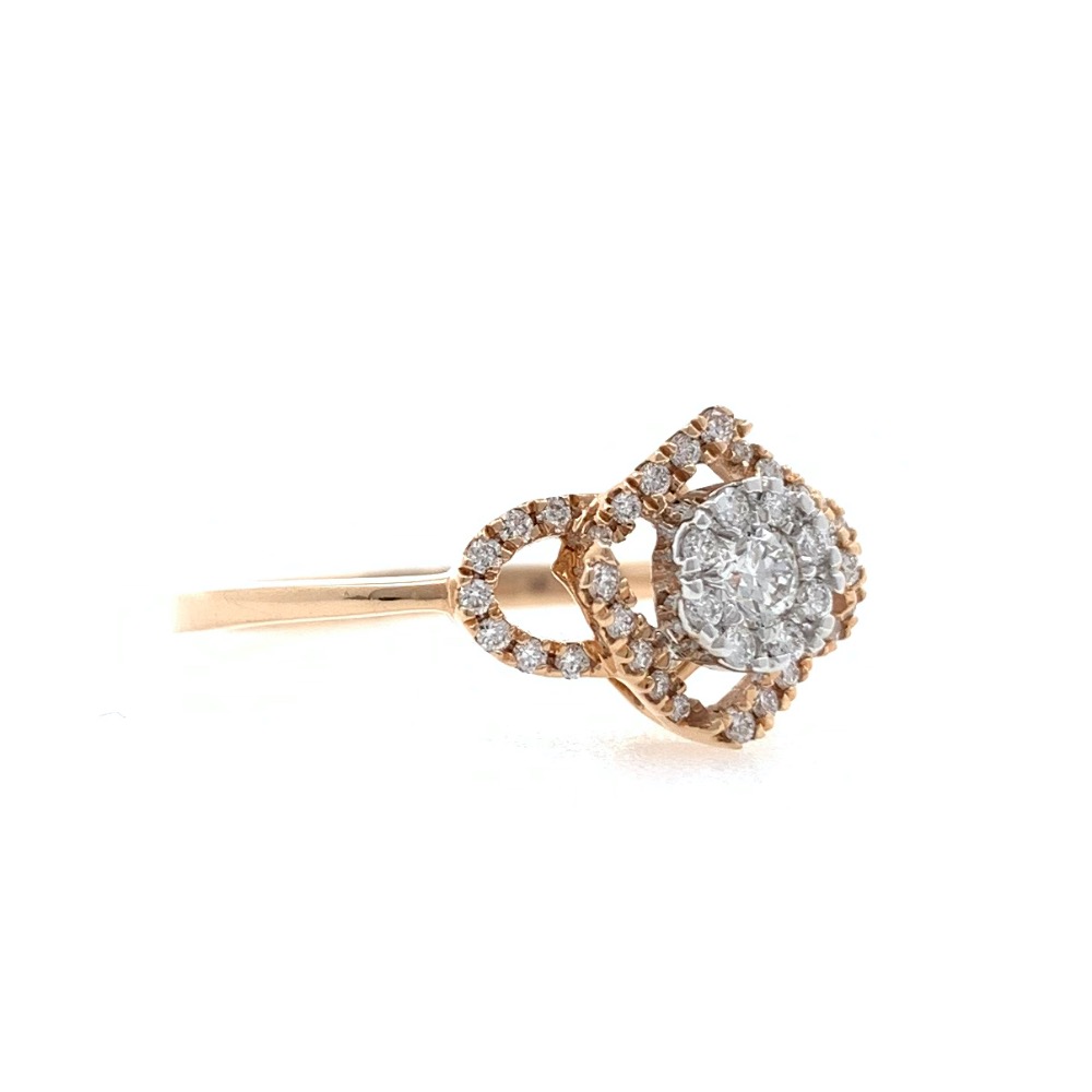 18kt / 750 Rose Gold Fancy Diamond Ladies Ring 9LR354 - Image 3