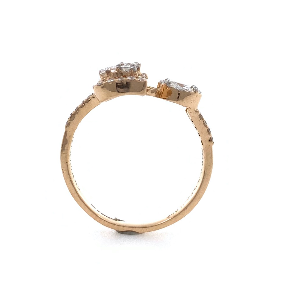 18kt / 750 rose gold fancy diamond ladies ring 9lr331 - Image 4