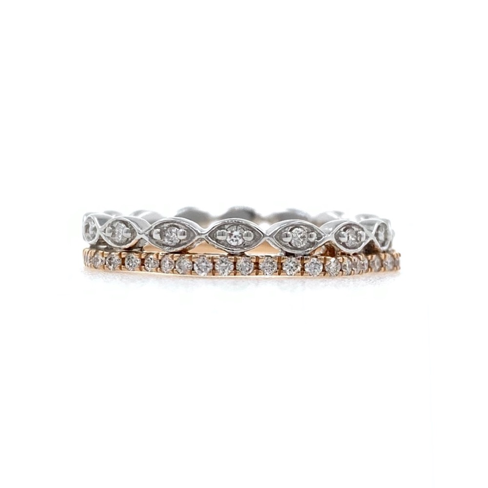 18kt / 750 Rose gold fancy diamond Ladies ring 9LR298 - Image 2