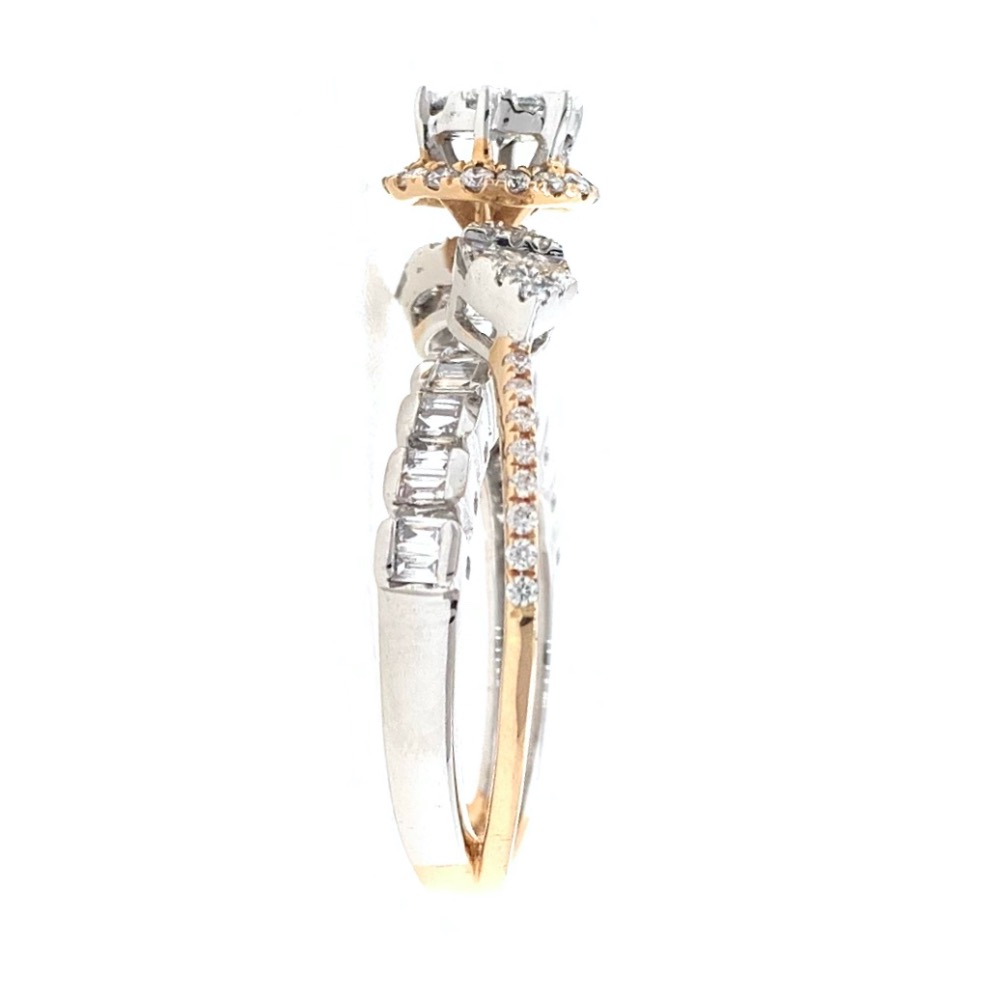 18kt / 750 rose gold twinning cocktail diamond ring for ladies 9lr220 - Image 4