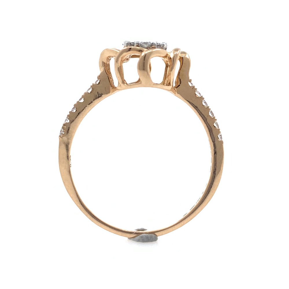 18kt / 750 Rose Gold Classic Engagement Ladies Diamond Ring 9LR218 - Image 5