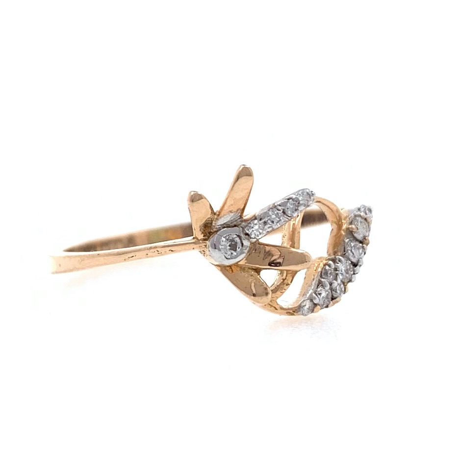 18kt / 750 rose gold Diamond Ring for Ladies 9LR212 - Image 2