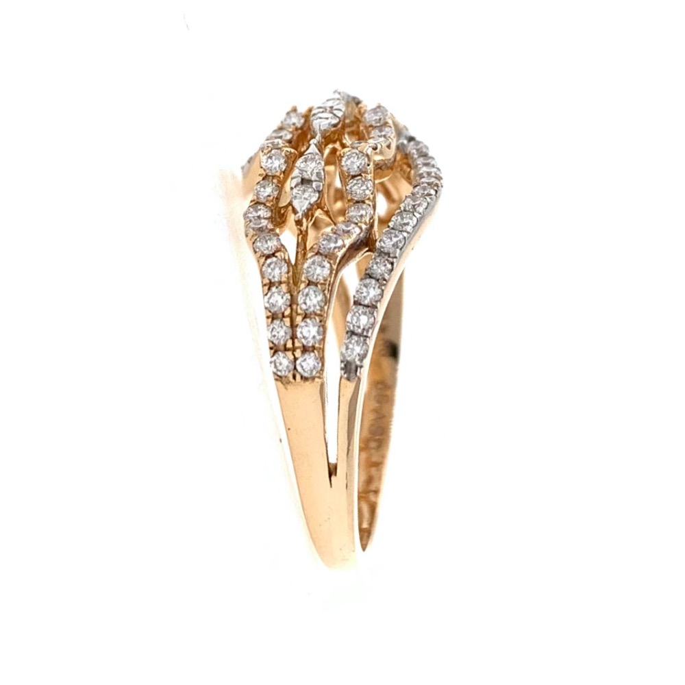 18kt / 750 Rose gold Fancy Diamond Ladies Ring 9LR204 - Image 4