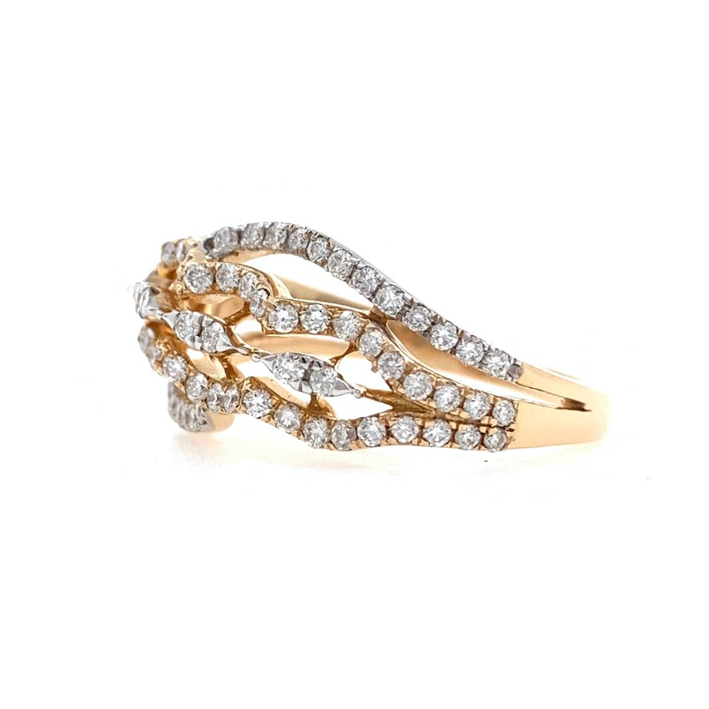 18kt / 750 Rose gold Fancy Diamond Ladies Ring 9LR204 - Image 3