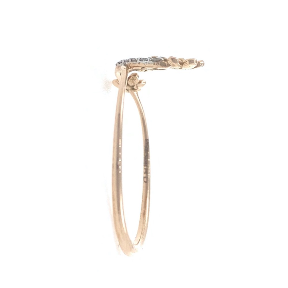18kt / 750 rose gold Three Flower Diamond Ladies Ring 9LR201 - Image 4