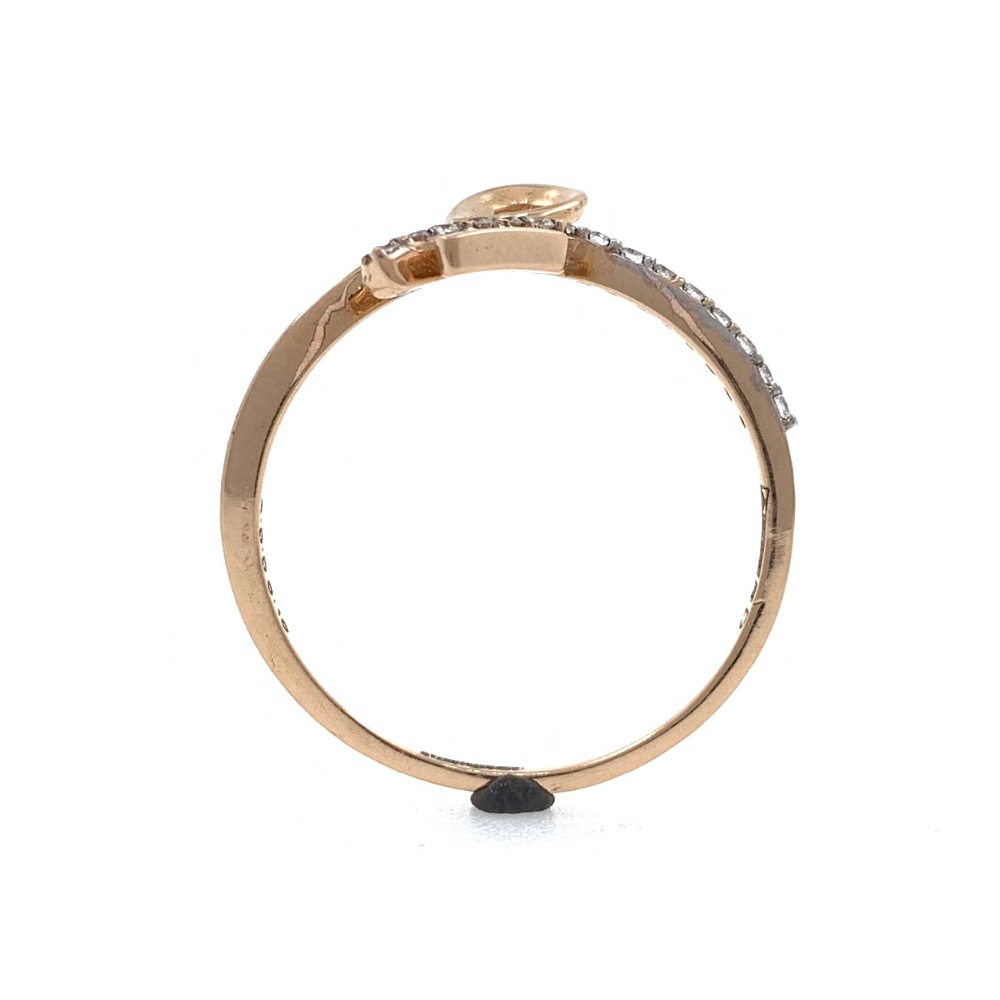 18kt / 750 rose gold Work Wear Diamond Ladies Ring 9LR199 - Image 5
