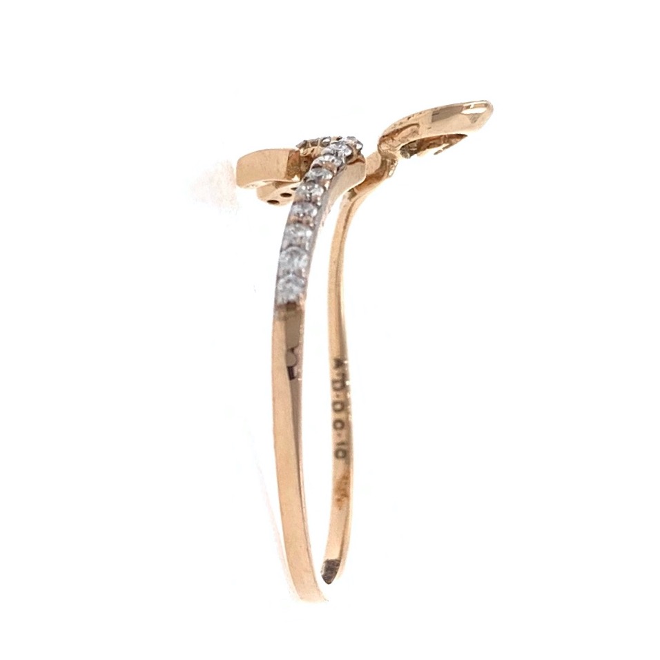18kt / 750 rose gold Work Wear Diamond Ladies Ring 9LR199 - Image 4