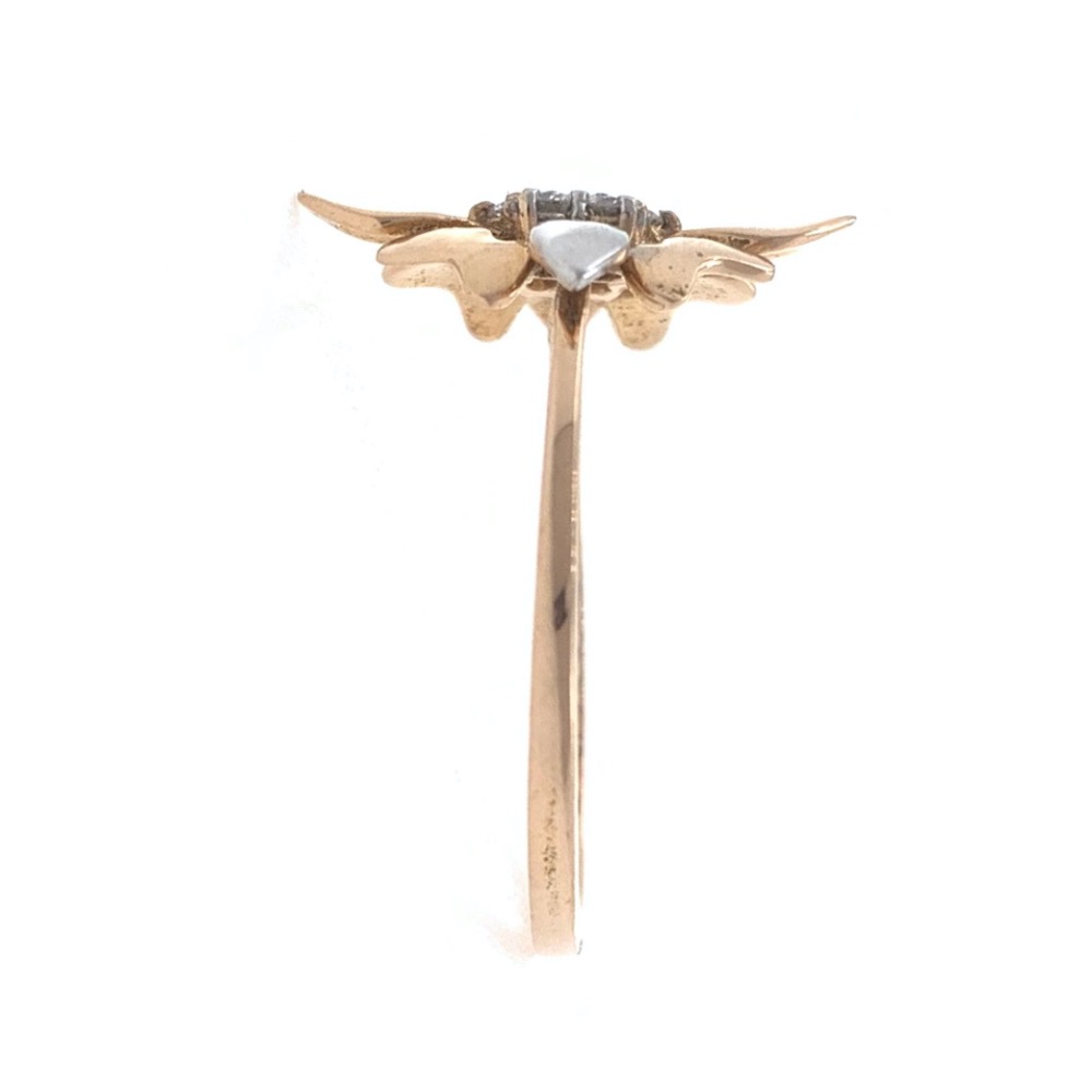 18kt / 750 rose gold Flower diamond Ladies Ring 9LR181 - Image 4