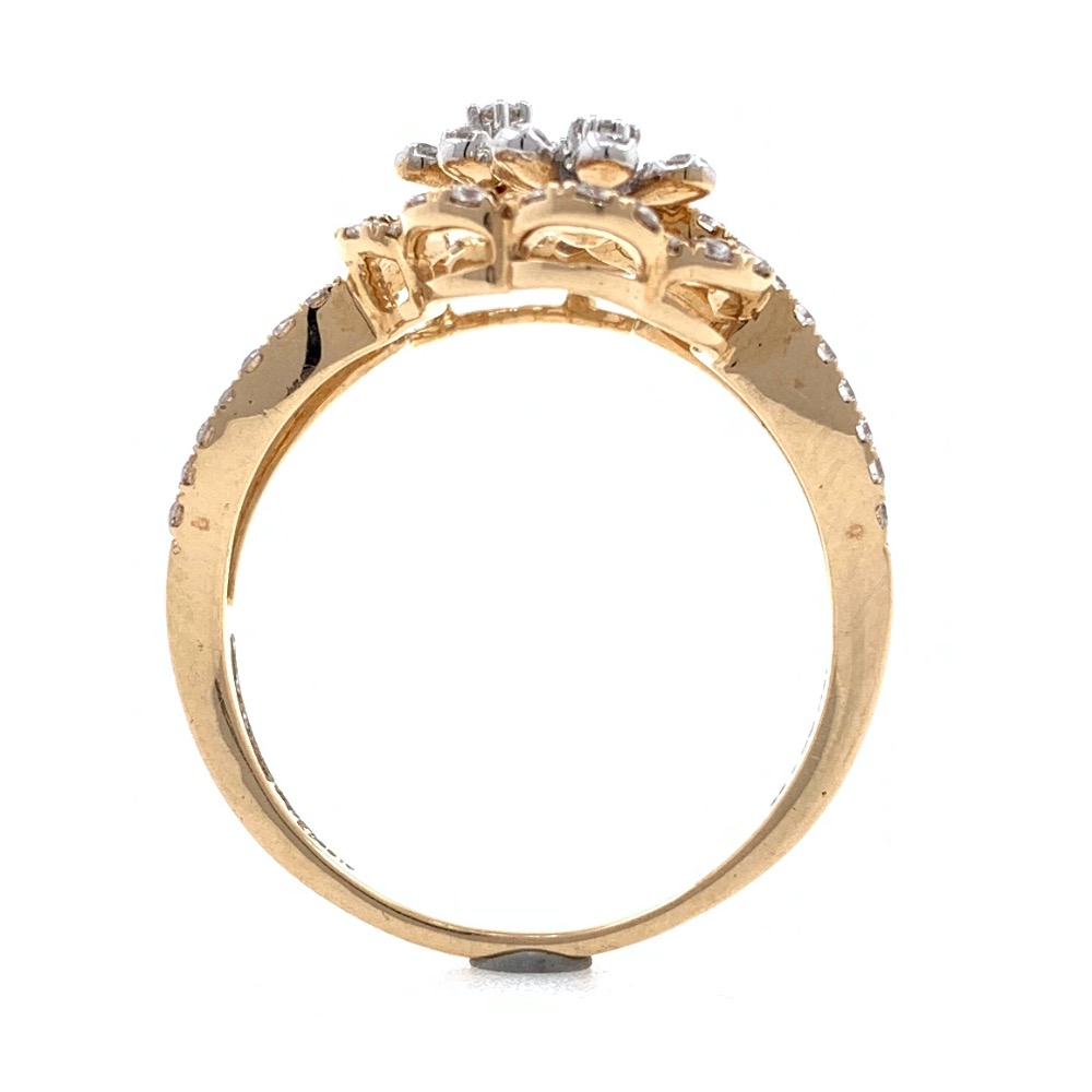 18kt / 750 rose gold fancy diamond ladies ring 9lr4 - Image 5