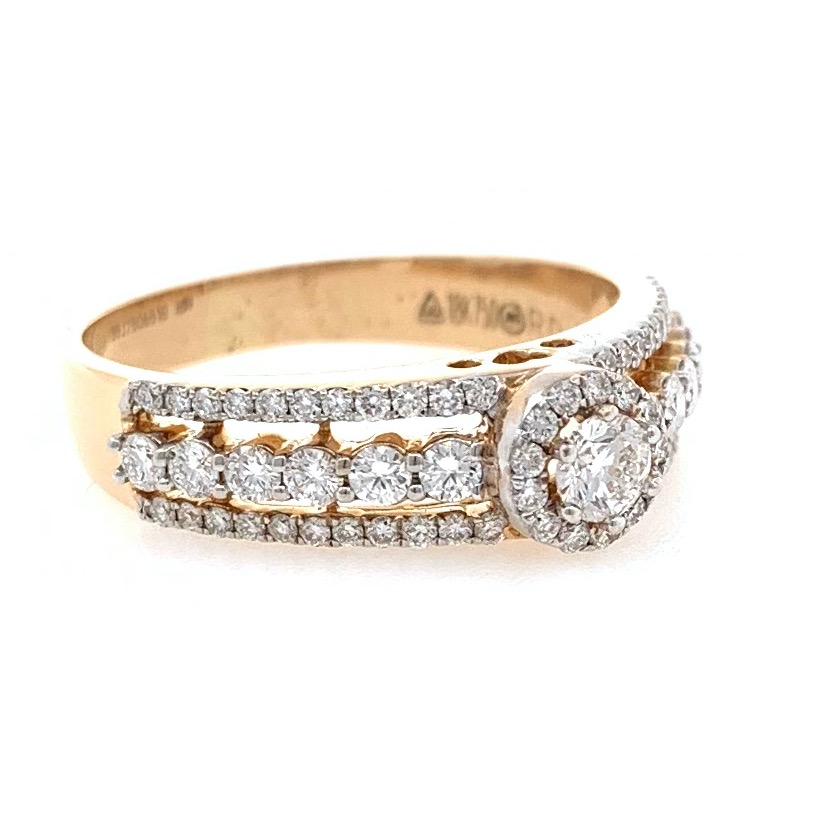 18kt / 750 rose gold engagement diamond ring 8lr263 - Image 2