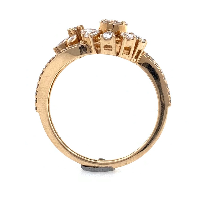 18kt / 750 rose gold anniversary gift diamond ring 8lr211 - Image 5