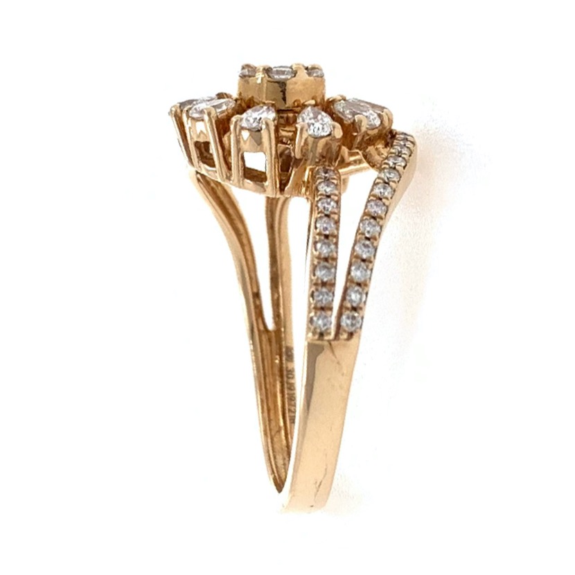 18kt / 750 rose gold anniversary gift diamond ring 8lr211 - Image 4