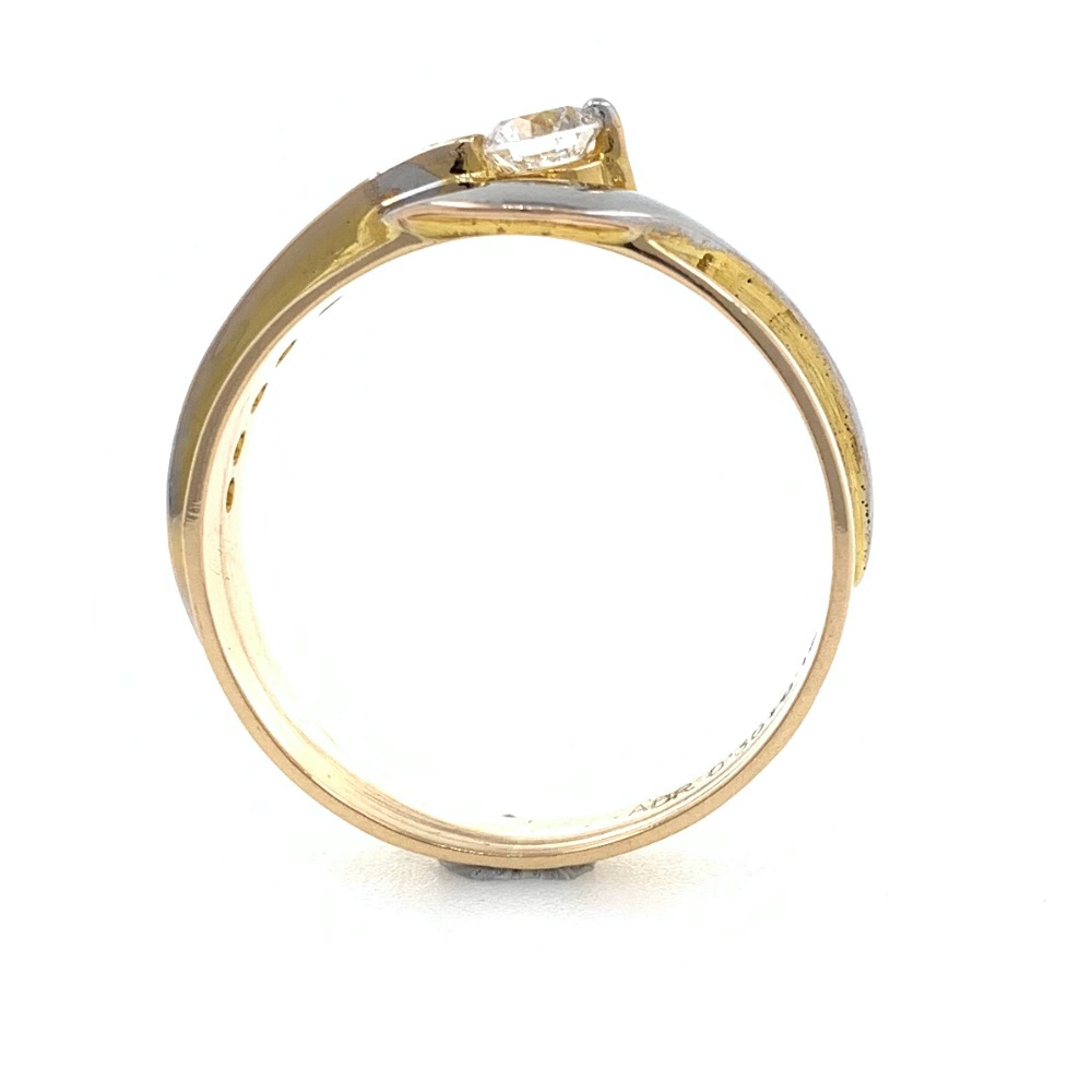 18kt / 750 rose gold fancy engagement gents ring 9gr66 - Image 5
