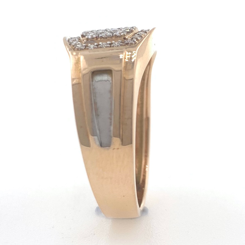 18kt / 750 rose gold fancy graduation band diamond ring 9gr38 - Image 5